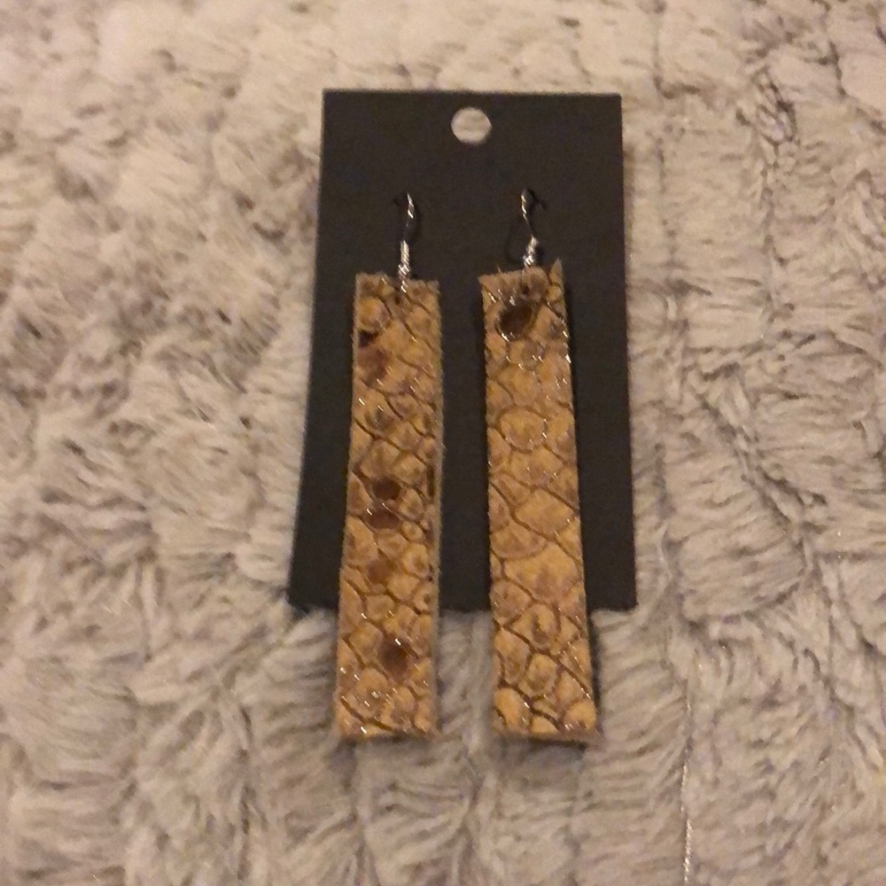 Leather handmade earrings